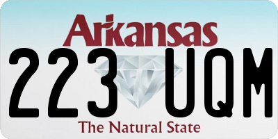 AR license plate 223UQM