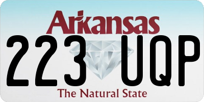 AR license plate 223UQP