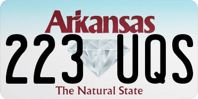AR license plate 223UQS