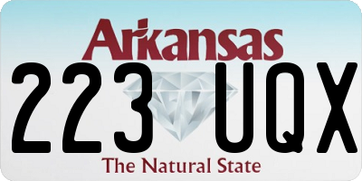 AR license plate 223UQX
