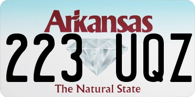 AR license plate 223UQZ