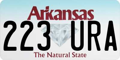 AR license plate 223URA
