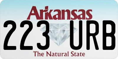 AR license plate 223URB