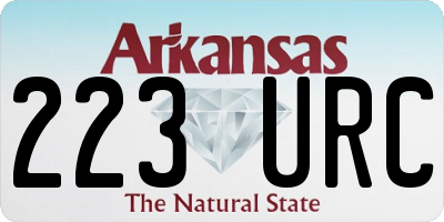 AR license plate 223URC