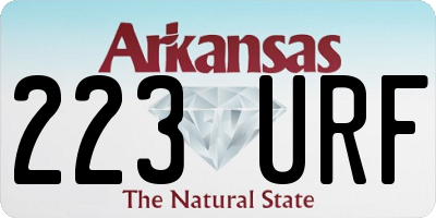 AR license plate 223URF