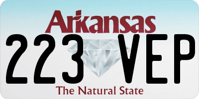 AR license plate 223VEP