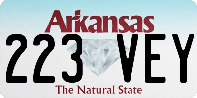 AR license plate 223VEY