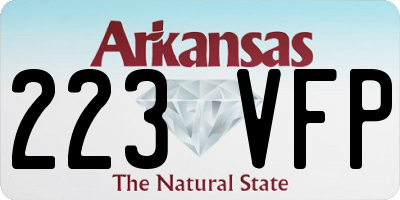 AR license plate 223VFP
