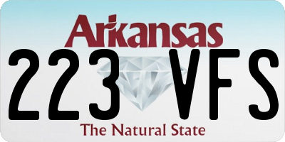 AR license plate 223VFS