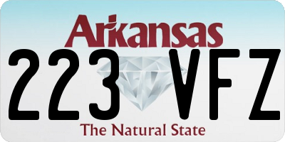 AR license plate 223VFZ