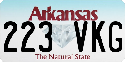AR license plate 223VKG
