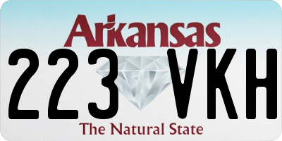 AR license plate 223VKH