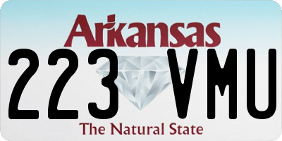 AR license plate 223VMU