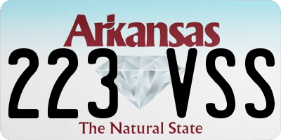 AR license plate 223VSS