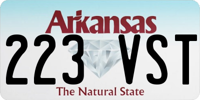 AR license plate 223VST