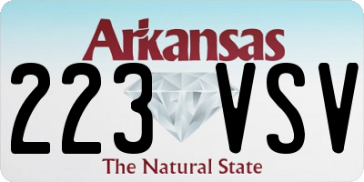 AR license plate 223VSV