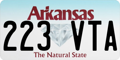 AR license plate 223VTA