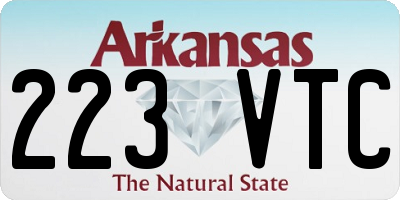 AR license plate 223VTC