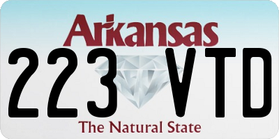 AR license plate 223VTD