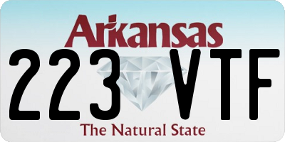 AR license plate 223VTF