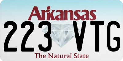 AR license plate 223VTG