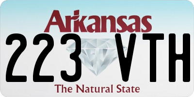 AR license plate 223VTH