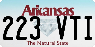 AR license plate 223VTI