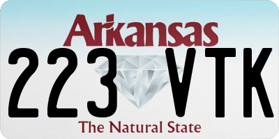 AR license plate 223VTK