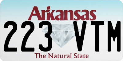 AR license plate 223VTM