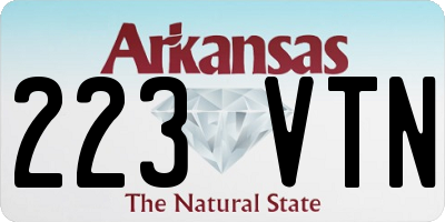AR license plate 223VTN