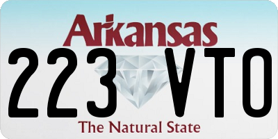 AR license plate 223VTO