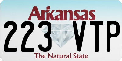 AR license plate 223VTP