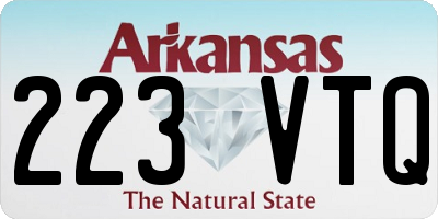 AR license plate 223VTQ