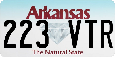 AR license plate 223VTR