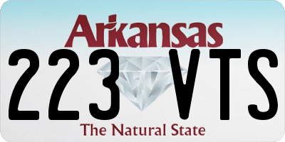 AR license plate 223VTS
