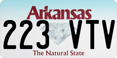 AR license plate 223VTV