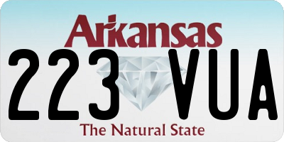 AR license plate 223VUA