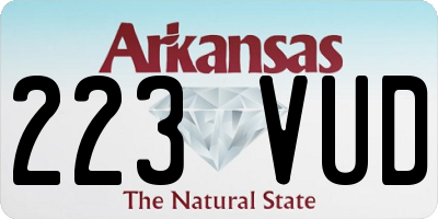 AR license plate 223VUD