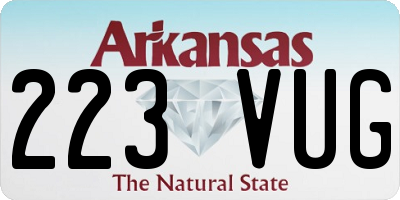 AR license plate 223VUG