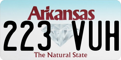 AR license plate 223VUH