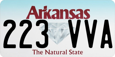 AR license plate 223VVA