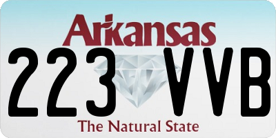 AR license plate 223VVB