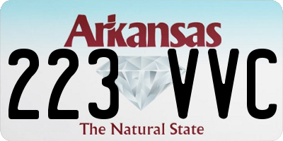 AR license plate 223VVC