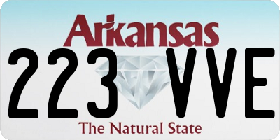 AR license plate 223VVE