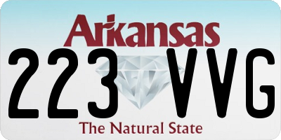 AR license plate 223VVG