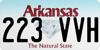 AR license plate 223VVH