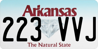 AR license plate 223VVJ