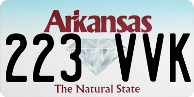AR license plate 223VVK