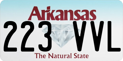 AR license plate 223VVL