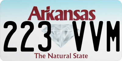 AR license plate 223VVM